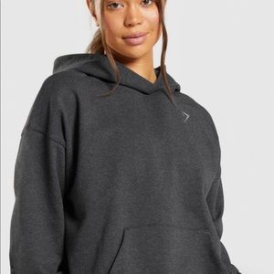 [SOLD] Gymshark Rest Day Hoodie Black Marl